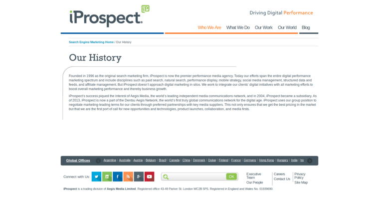 Story page of #19 Leading SEO Firm: iProspect