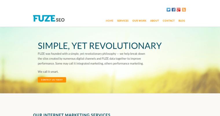 Home page of #2 Best PPC: Fuze SEO