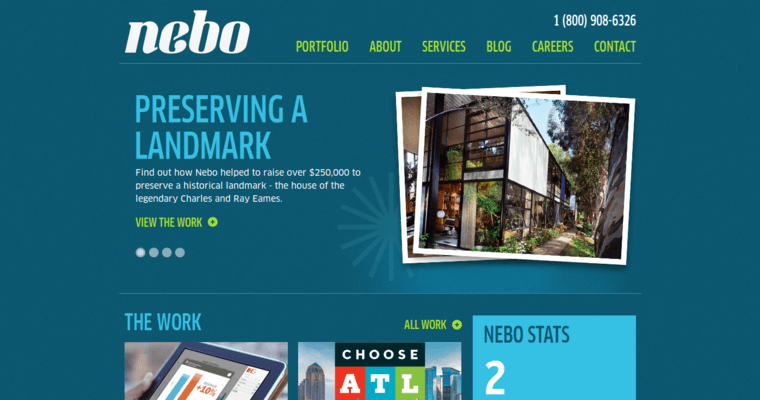 Home page of #5 Best PR Firm: Nebo Agency