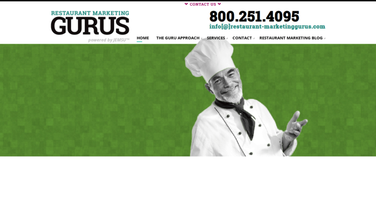 Home page of #2 Top Restaurant SEO Business: Restaurant Marketing Gurus