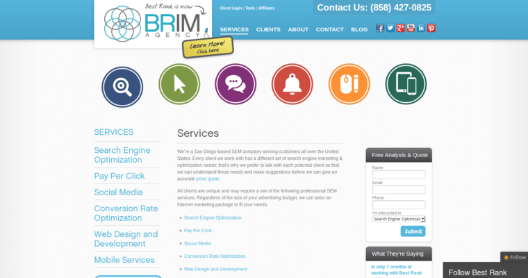 Service Page of Top Web Design Firms in California: Best Rank