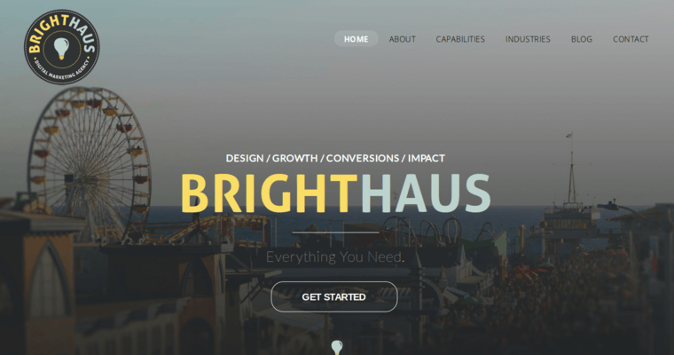 Home Page of Top Web Design Firms in California: Brighthaus