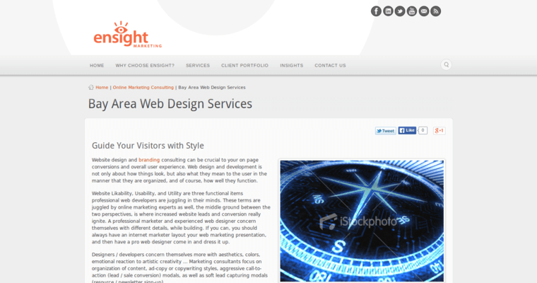 Development Page of Top Web Design Firms in California: Ensight Marketing