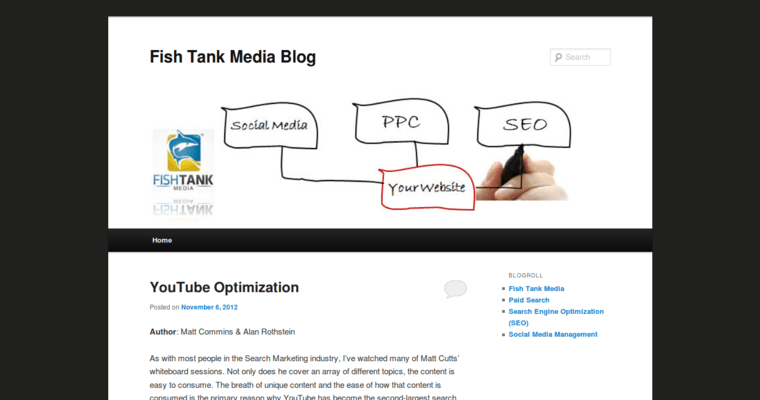 Blog Page of Top Web Design Firms in California: Fish Tank Media