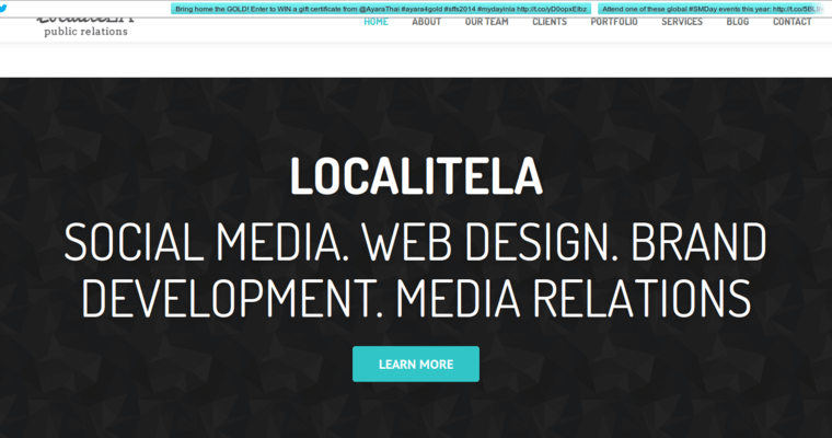 Home Page of Top Web Design Firms in California: Localite LA