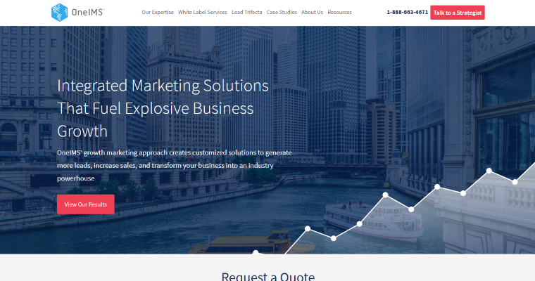 Home Page of Top Web Design Firms in Illinois: OneIMS