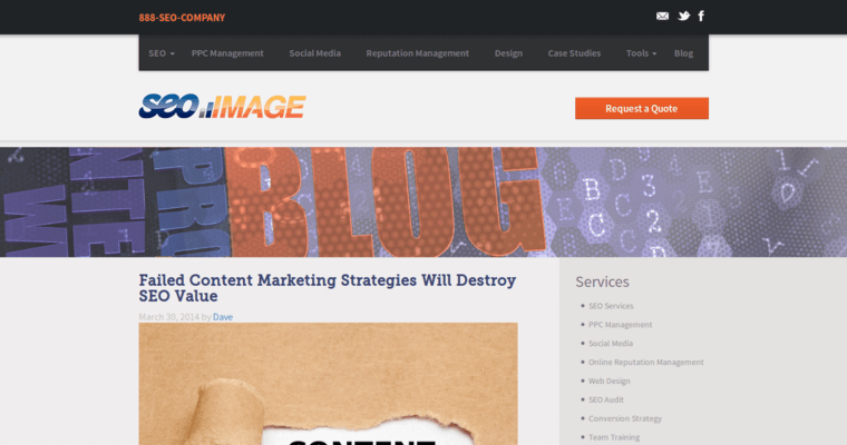 Blog page of #8 Top SEO Company: SEO Image