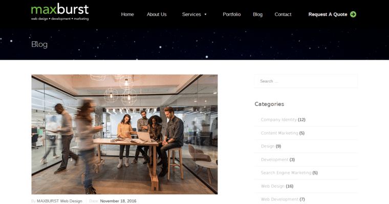 Blog page of #6 Best Search Engine Optimization Firm: Maxburst