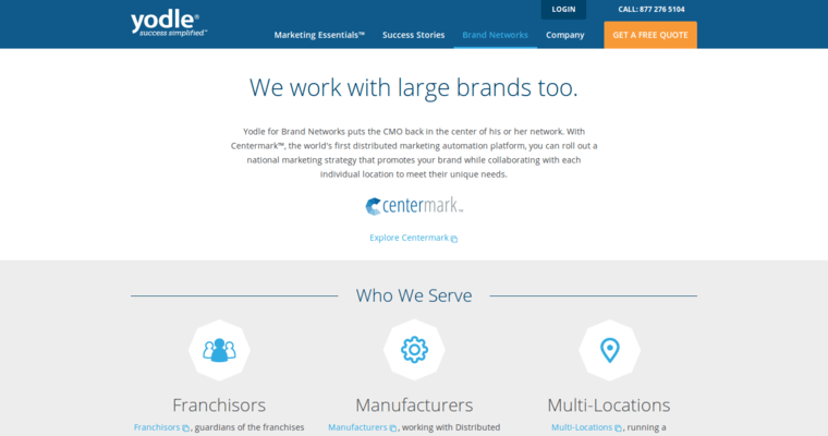 Work page of #1 Best Online Marketing Agency: Yodle