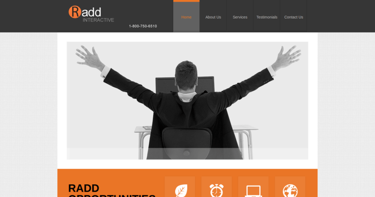 Home page of #20 Best SEO Agency: Radd Interactive