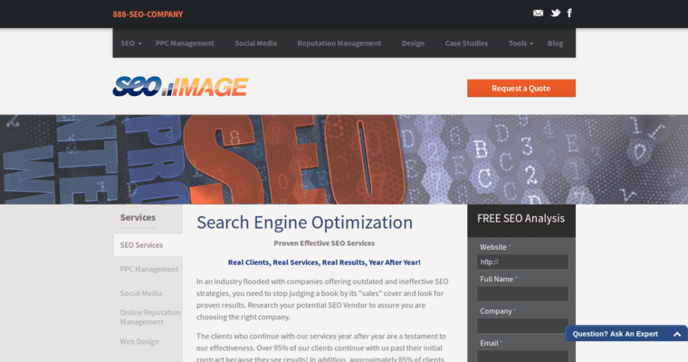 Seo page of #7 Leading SEO Business: SEO Image