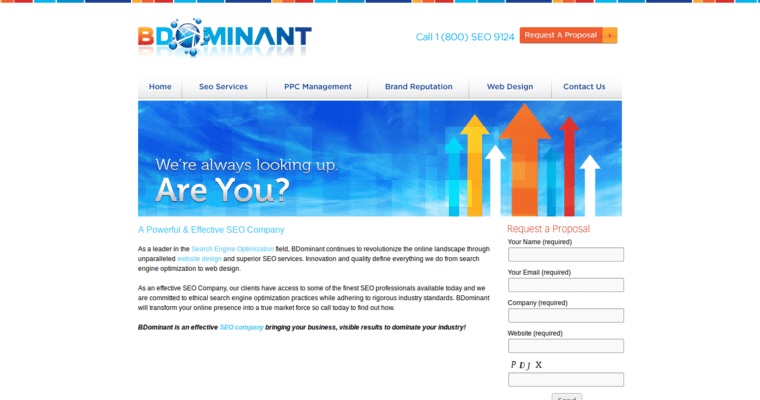 Home page of #19 Best Online Marketing Company: Bdominant