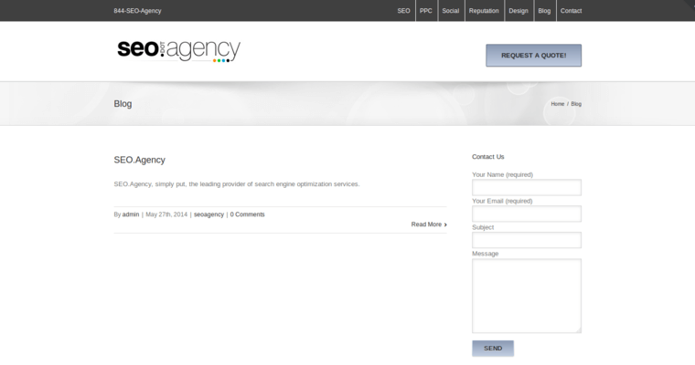 Blog page of #12 Leading Online Marketing Firm: SEO.Agency