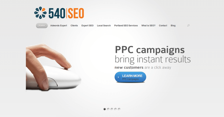 Home page of #20 Top Online Marketing Firm: 540 SEO