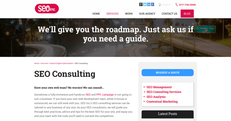 Service page of #17 Top Online Marketing Agency: SEO Inc