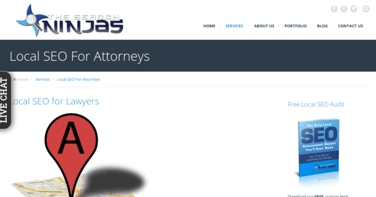 Service page of #4 Leading Baltimore SEO Business: The Search Ninjas