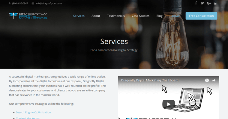 Service page of #2 Leading Baltimore Web Development Agency: Dragonfly Digital Marketing