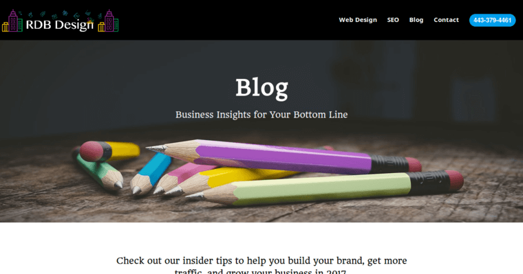 Blog page of #7 Top Baltimore SEO Firm: RDB Design