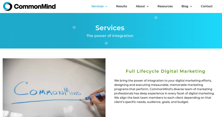 Service page of #7 Best Boston SEO Company: Common Mind