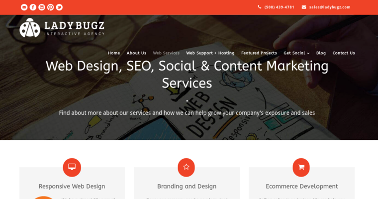 Service page of #6 Best Boston SEO Firm: Ladybugz Agency