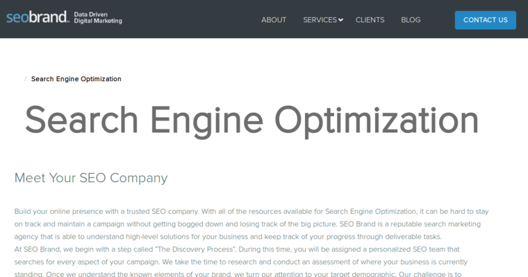 Service page of #9 Best Boston SEO Company: SEO Brand