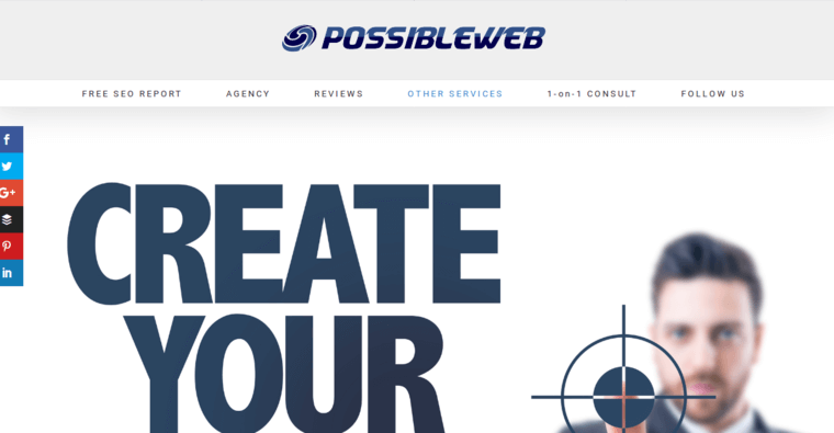 Service page of #5 Top Charlotte Web Design Agency: Possible Web