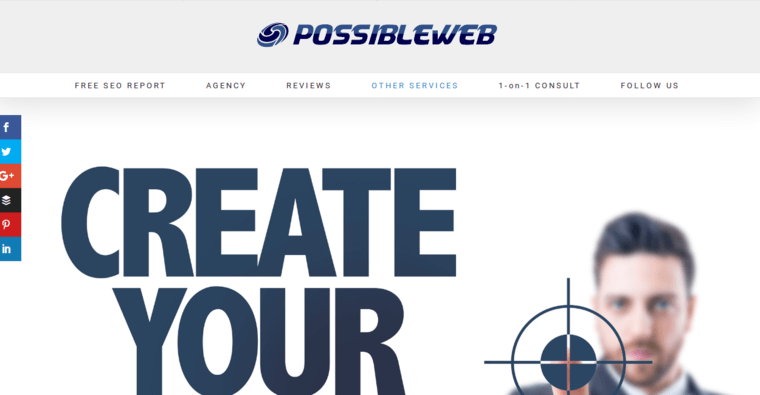 Service page of #5 Best Charlotte SEO Firm: Possible Web