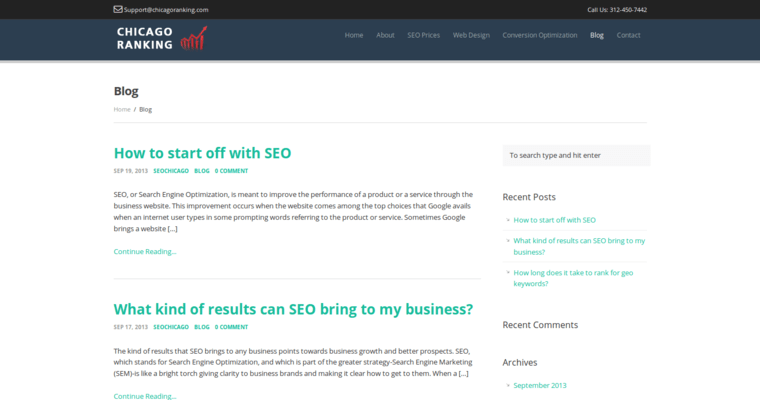 Blog page of #6 Leading Chicago SEO Firm: Chicago Ranking