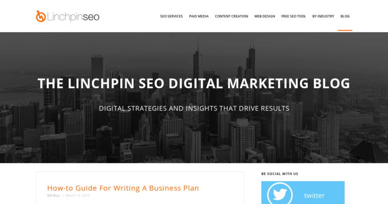 Blog page of #7 Top Chicago SEO Business: Linchpin SEO