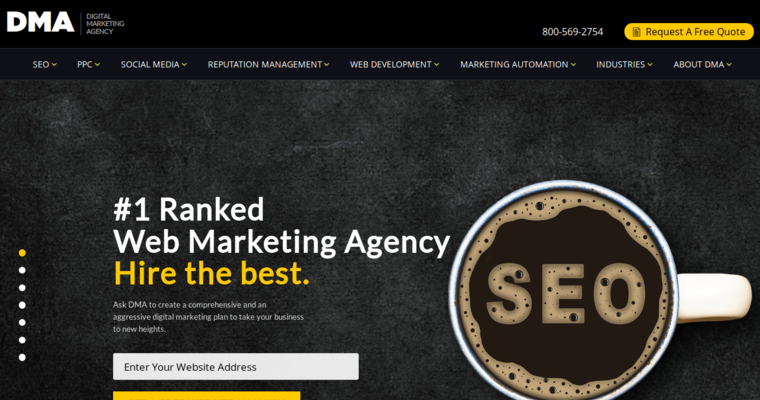 Home page of #7 Best Corporate SEO Firm: Digital Marketing Agency