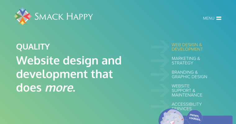 Development page of #5 Top Corporate SEO Business: Smack Happy