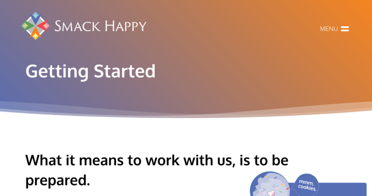 Started page of #5 Top Corporate SEO Firm: Smack Happy