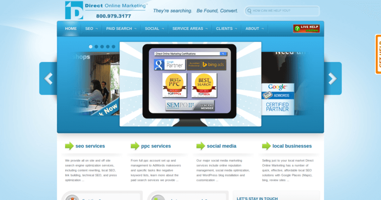 Home page of #9 Best Global Online Marketing Company: Direct Online Marketing