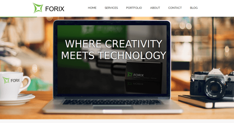 Home page of #4 Best Global SEO Business: Forix Web Design