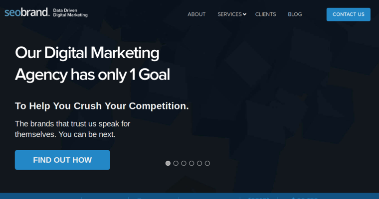 Home page of #6 Best Global Online Marketing Business: SEO Brand