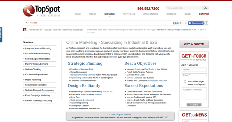 Service page of #9 Top Houston SEO Company: TopSpot IMS