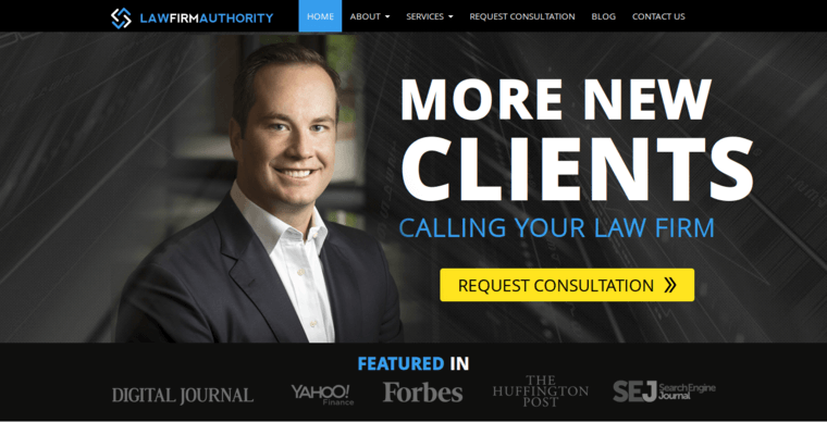 Home page of #3 Top Law Firm SEO Company: Law Firm Authority