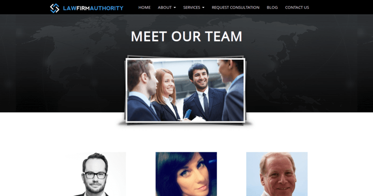 Team page of #3 Best Law Firm SEO Business: Law Firm Authority