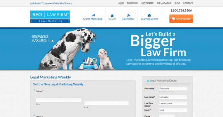 News page of #7 Best Law Firm SEO Company: SEO Law Firm