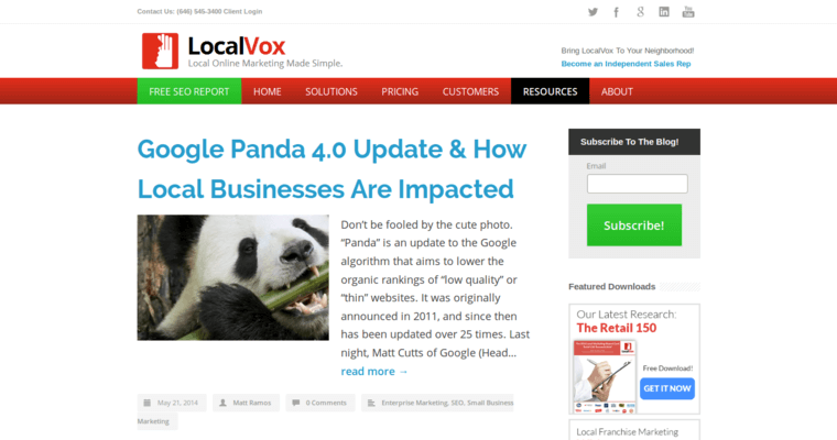Blog page of #11 Leading Local SEO Business: Vivial