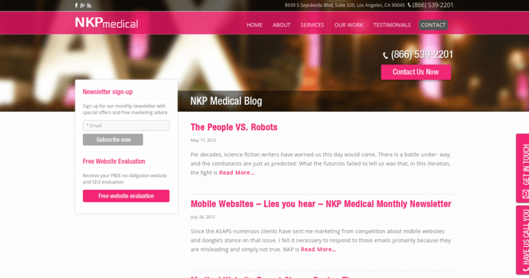 Blog page of #3 Leading Medical SEO Firm: NKP Medical