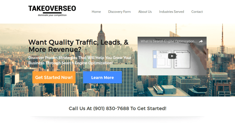 Home page of #3 Best Company: TakeOverSEO