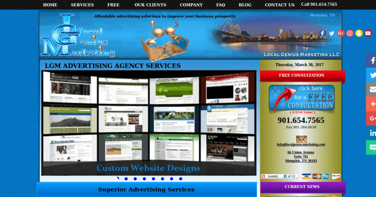 Service page of #10 Leading Memphis Search Engine Optimization Firm: Memphis Local Genius Marketing