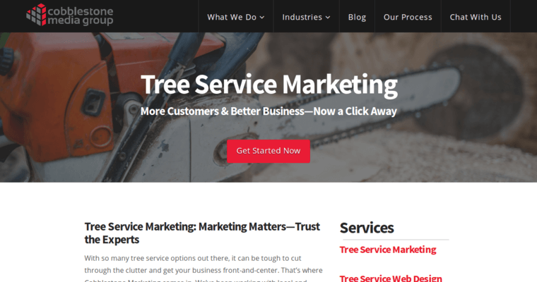 Service page of #8 Top Memphis SEO Company: Cobblestone Media Group