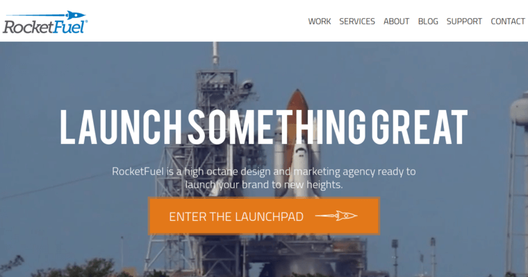 Home page of #7 Best Memphis SEO Company: RocketFuel