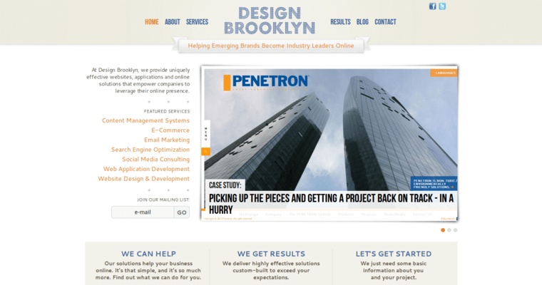 Home page of #10 Top NYC SEO Firm: Design Brooklyn