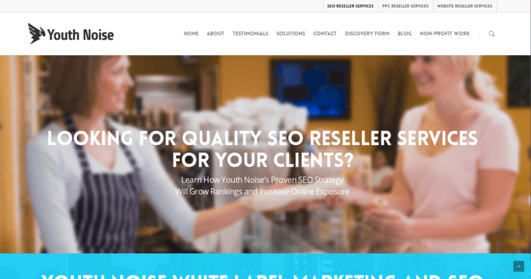 Service page of #3 Best NYC SEO Agency: Youth Noise