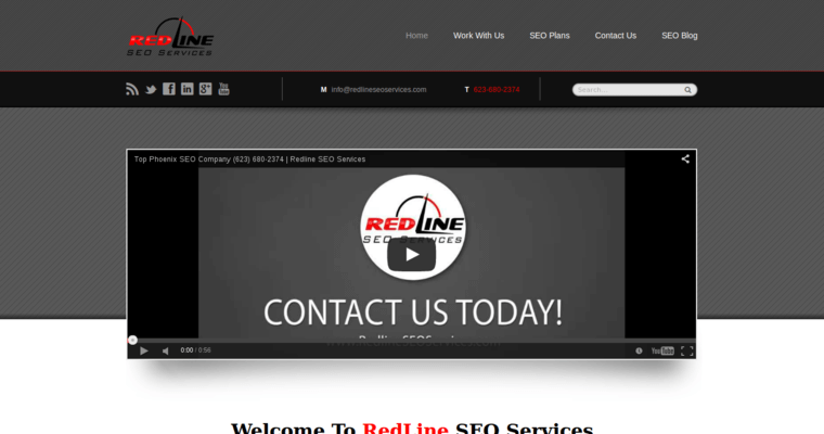 Home page of #5 Leading Phoenix SEO Company: Redline SEO Services