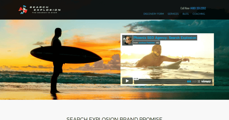 Home page of #6 Top Phoenix SEO Company: Search Explosion