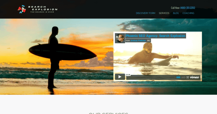 Service page of #6 Top Phoenix SEO Company: Search Explosion